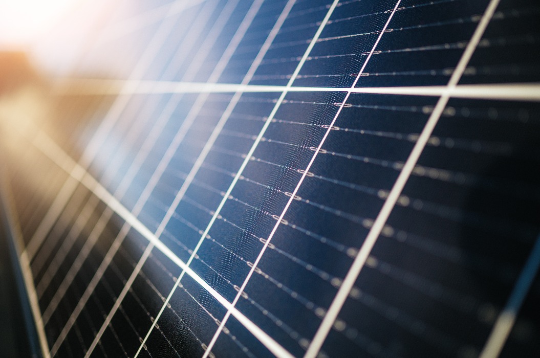 Nahaufnahme Solarmodul
