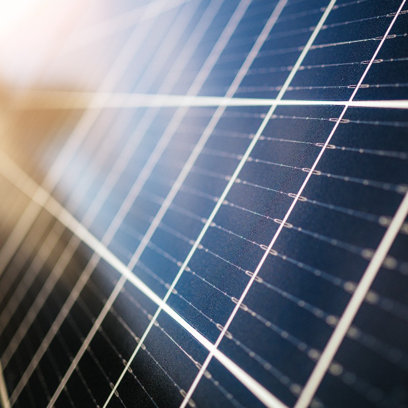 Nahaufnahme von Solarpanelen